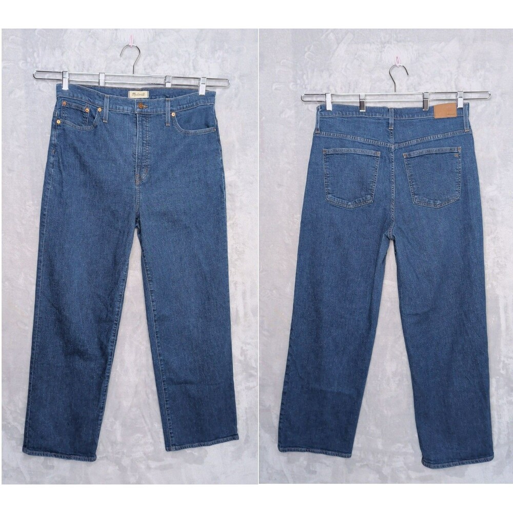 MADEWELL Fairdale Wash Perfect Vintage Wide Leg Jeans Size 32 Classic Western